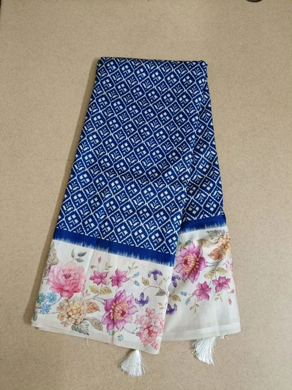 Premium Soft Tusser - Blue