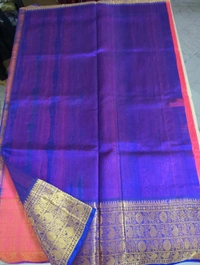 Pure Handloom Kuppadam - watermelon red