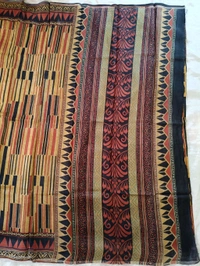 Pure Silk  - red with cream