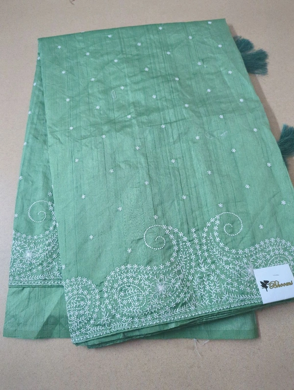 Chapa Tusser Work  - Green