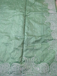 Chapa Tusser Work  - Green