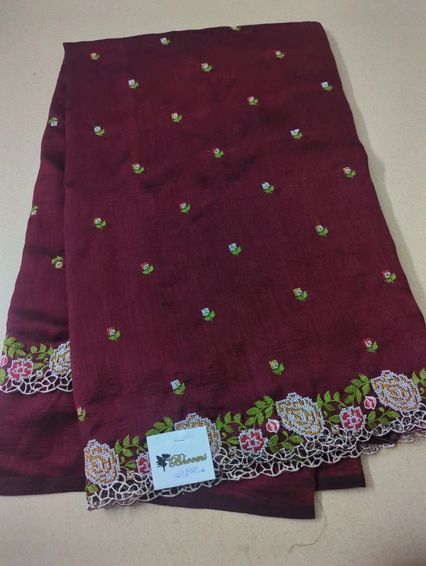 Pure Vichitra Silk - Solid Pink