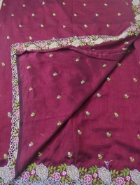 Pure Vichitra Silk - Solid Pink