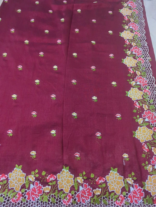 Pure Vichitra Silk - Solid Pink