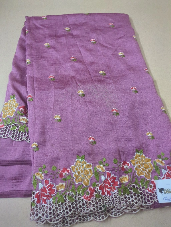 Pure Vichitra Silk - Blush Pink