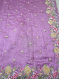 Pure Vichitra Silk - Blush Pink