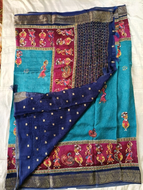 Pure Satin Dola - sea blue