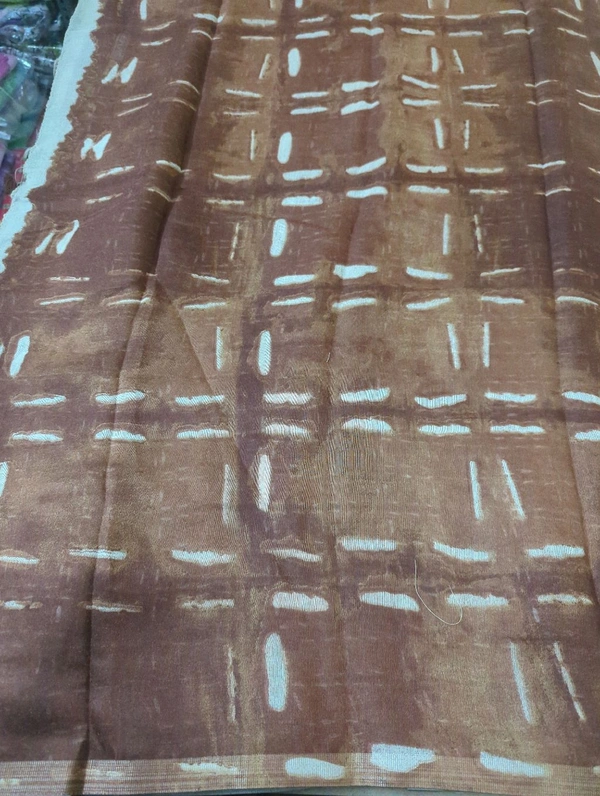 Chanderi Digital  - Brown