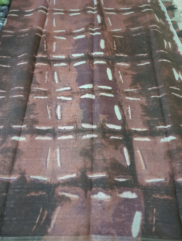 Chanderi Digital  - Morocco Brown