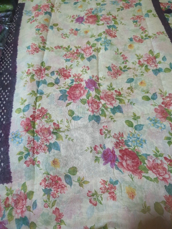 Chanderi Digital  - Pigment Indigo