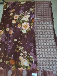 organza digital mushru - Brown