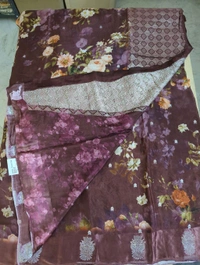 organza digital mushru - Brown