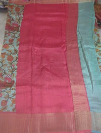 pure chanderi - sea green