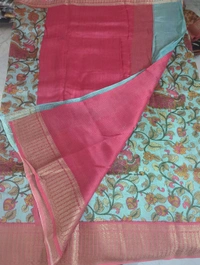 pure chanderi - sea green