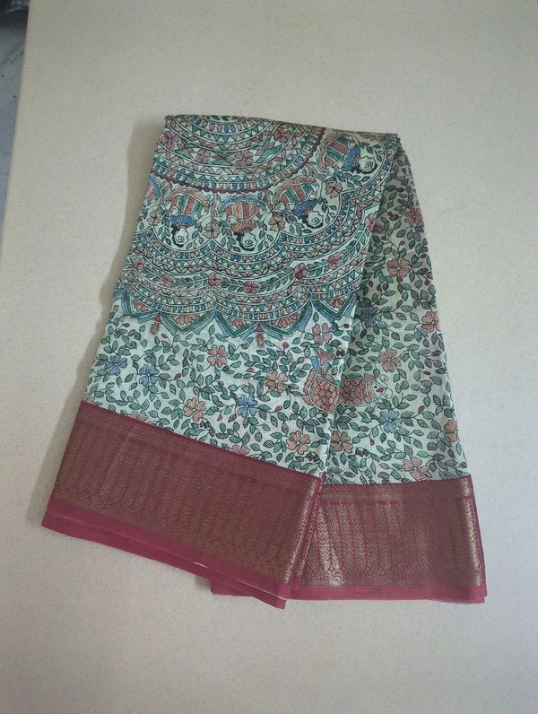 pure chanderi - green