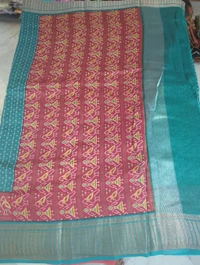 pure chanderi - dark green