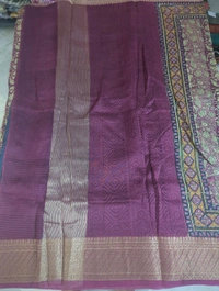 pure chanderi - Maroon