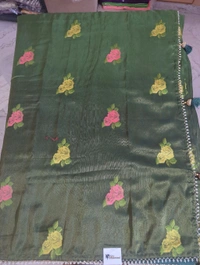 georgette tissue - green