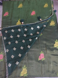 georgette tissue - green