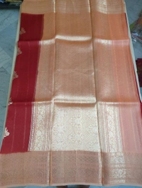 Pure Handloom Organza - Red