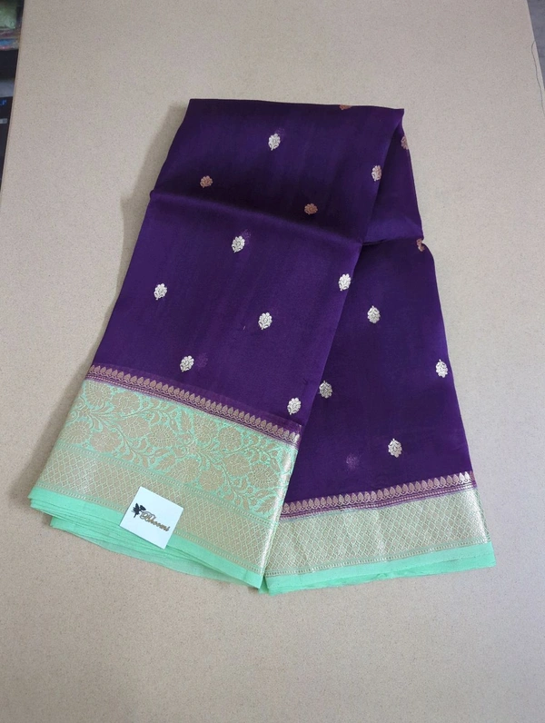 Pure Handloom Organza - Purple