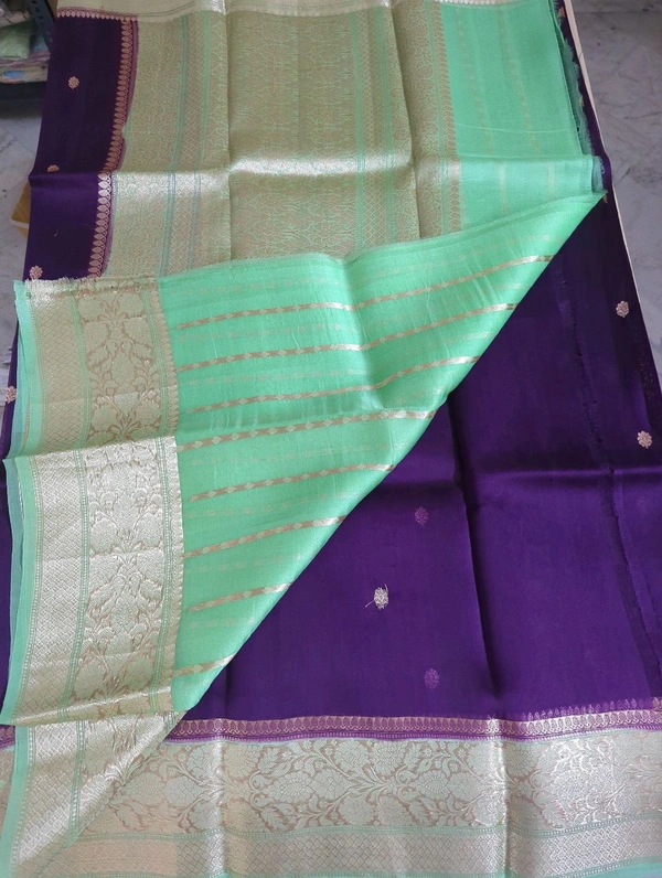 Pure Handloom Organza - Purple
