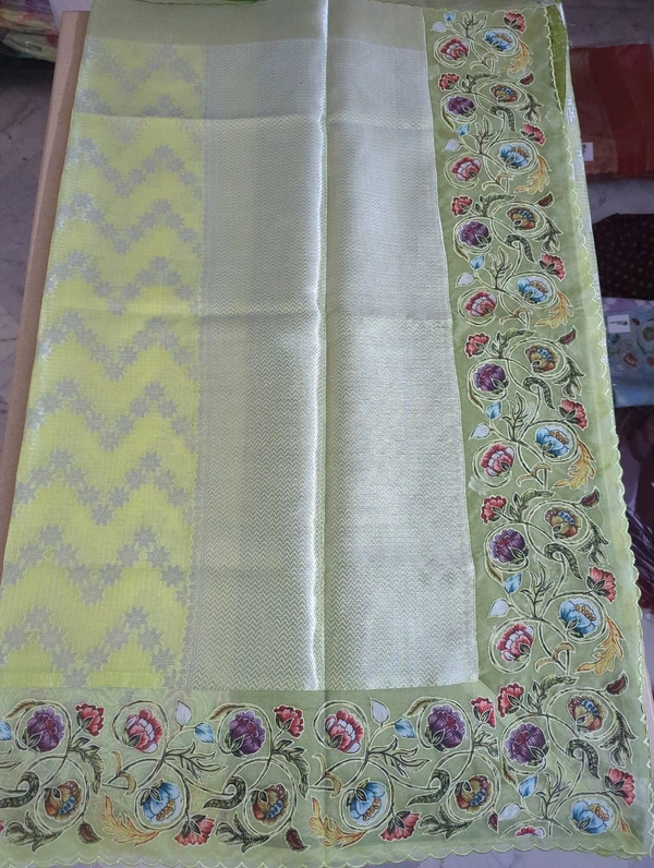 Designer Silk Kota - lemon yellow