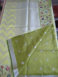 Designer Silk Kota - lemon yellow