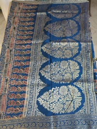 Pure Dola Ajarakh Print - blue 2