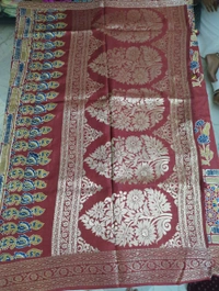 Pure Dola Ajarakh Print - red 8