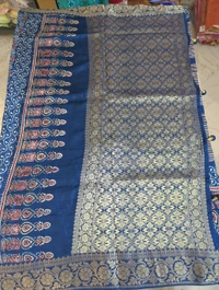Pure Dola Ajarakh Print - blue 12
