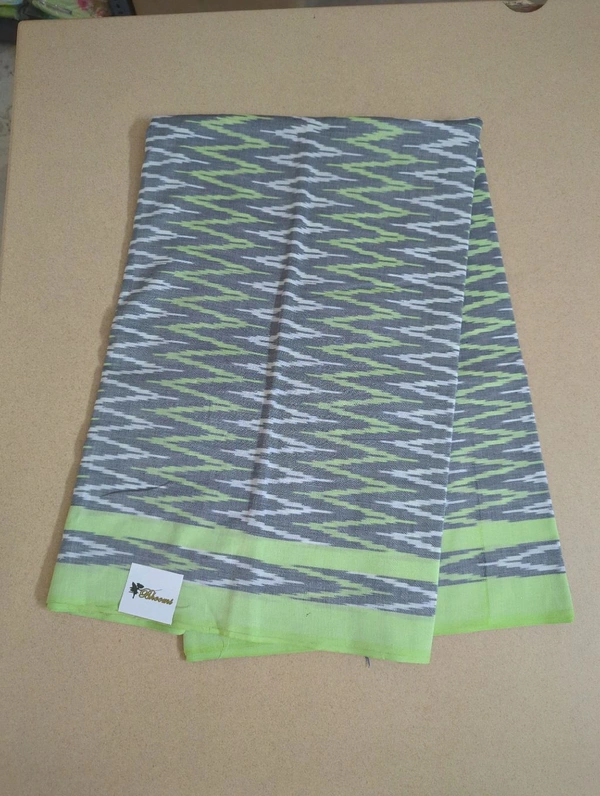Pure Pochampally Silk Cotton - Gray