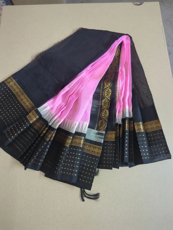 Pure Handloom Mangalagiri - Black