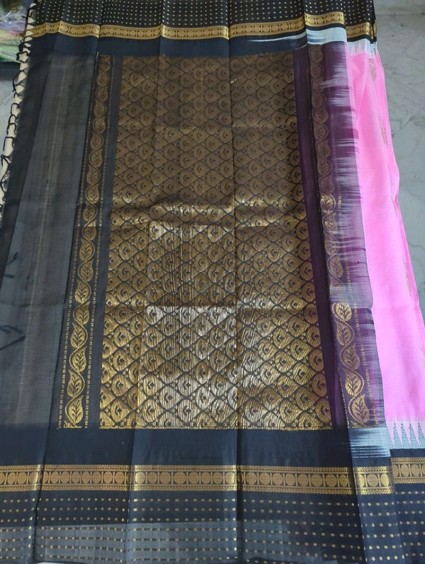 Pure Handloom Mangalagiri - Black
