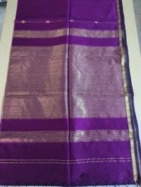 Pure Handloom Maheswari - Purple