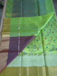Pure Handloom Chanderi - green