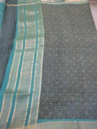 Tusser Checks - Blue Stone