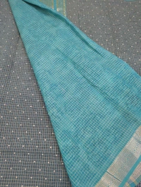 Tusser Checks - Blue Stone