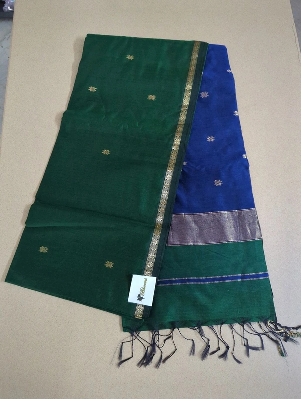 Pure Handloom Maheswari - green