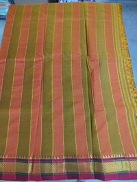 Pure Handloom Narayanpet Cotton Print - tan 9