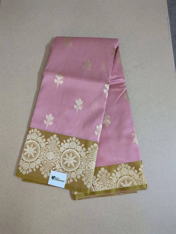Pure Handloom Kora Mushru Boarder