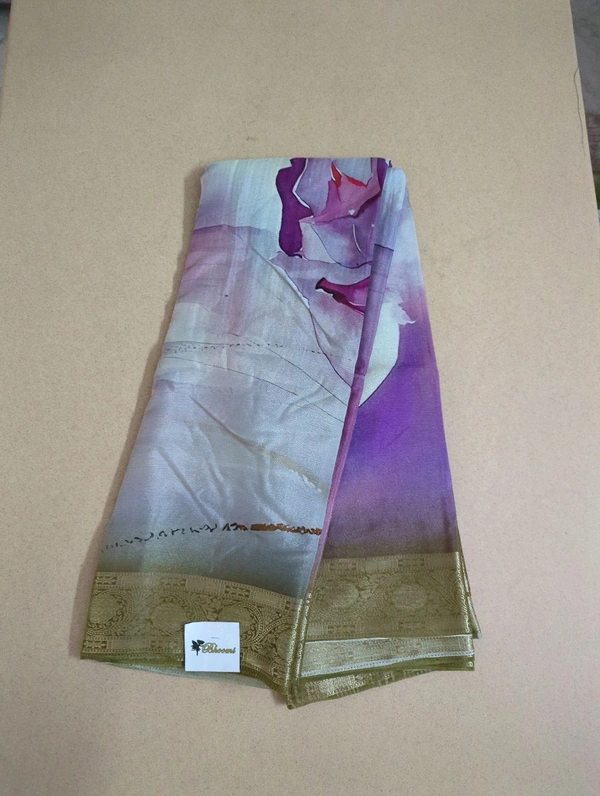 Pure Chiffon Digital Print - Gray