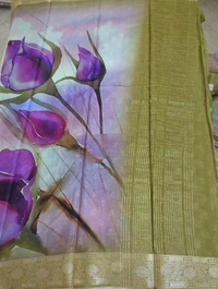 Pure Chiffon Digital Print - Gray
