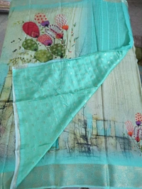 Pure Chiffon Digital Print - sea green