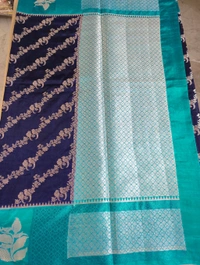 Raw Mango - Navy Blue, Wave Parrots