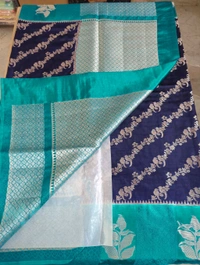 Raw Mango - Navy Blue, Wave Parrots