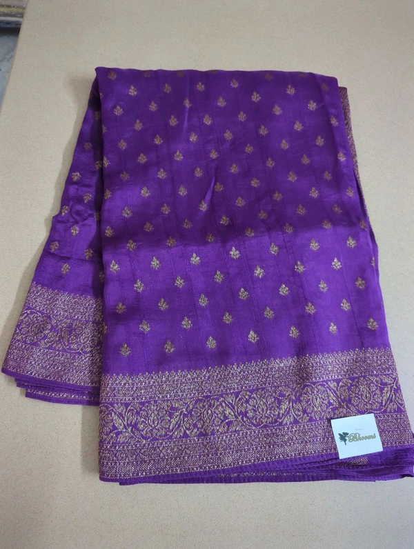 tusser georgette - Violet