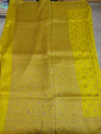 tusser georgette - yellow