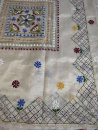 Glass Tissue With Handwork - Bone