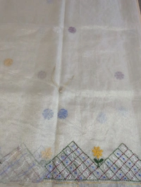 Glass Tissue With Handwork - Bone
